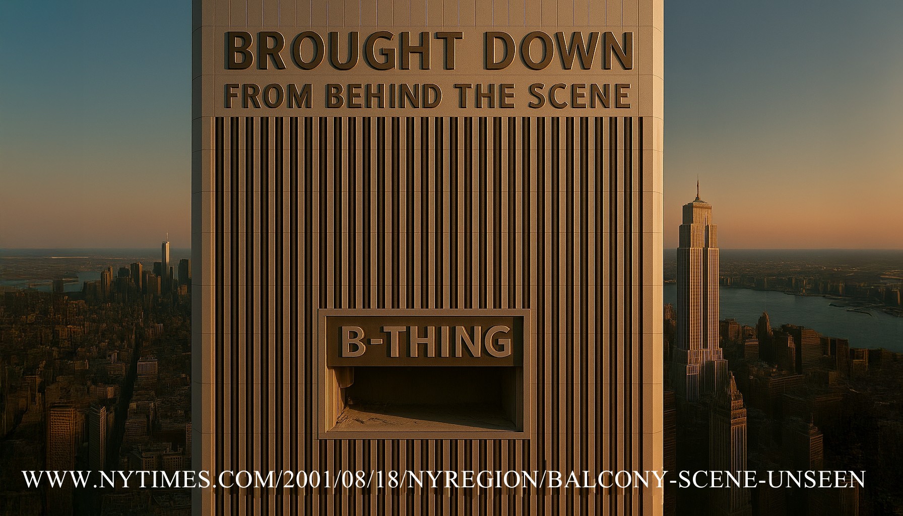 Brought Down From Behind the Scene