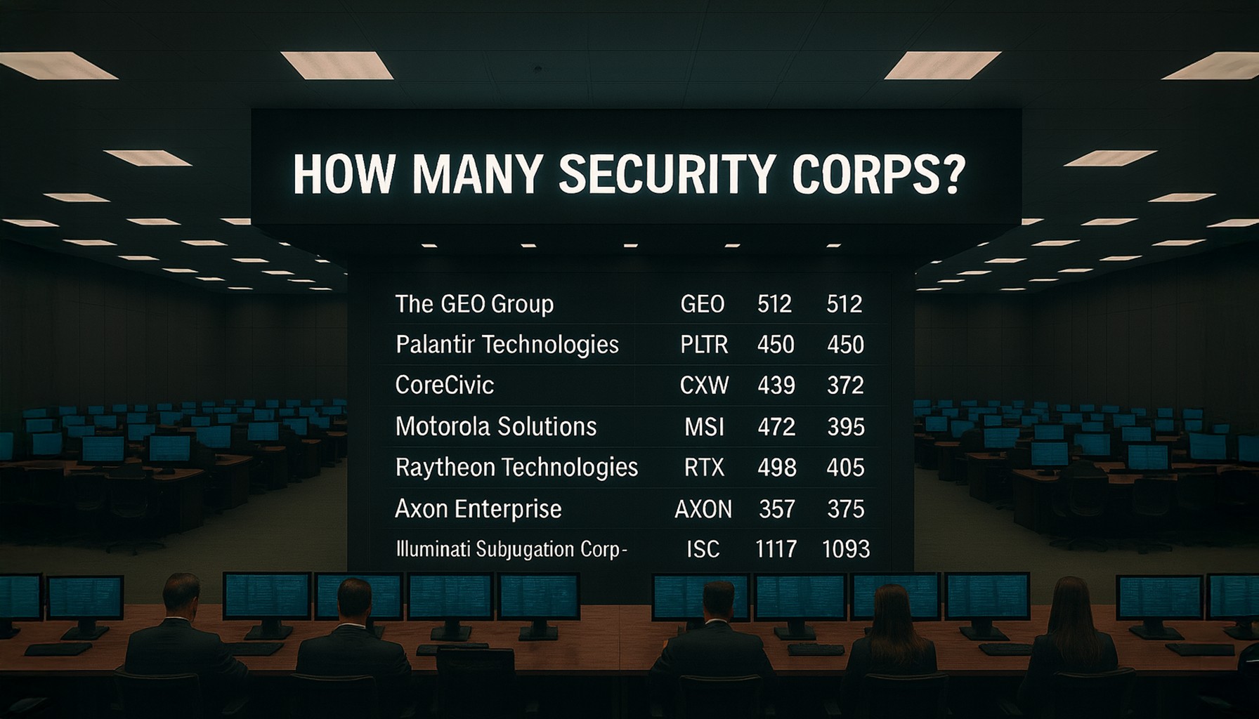 How Many Securtiy Corps