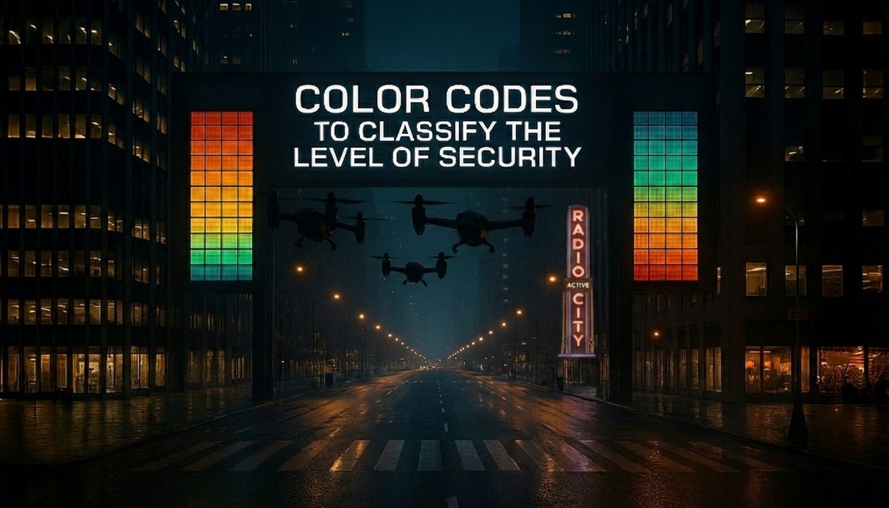 Color Codes To Classify The Level Of Security