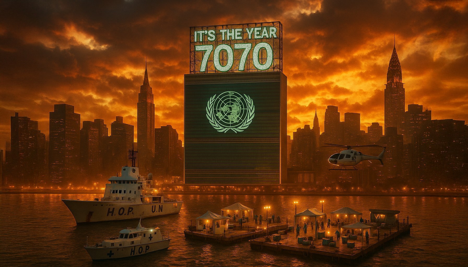 It's The Year 7070 - United Nations Staging