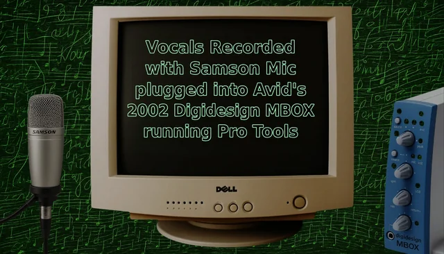 Vocals Recorded on Samson Mic into Mbox2