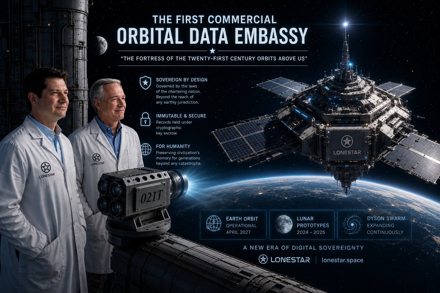 The First Commercial Orbital Data Embassy