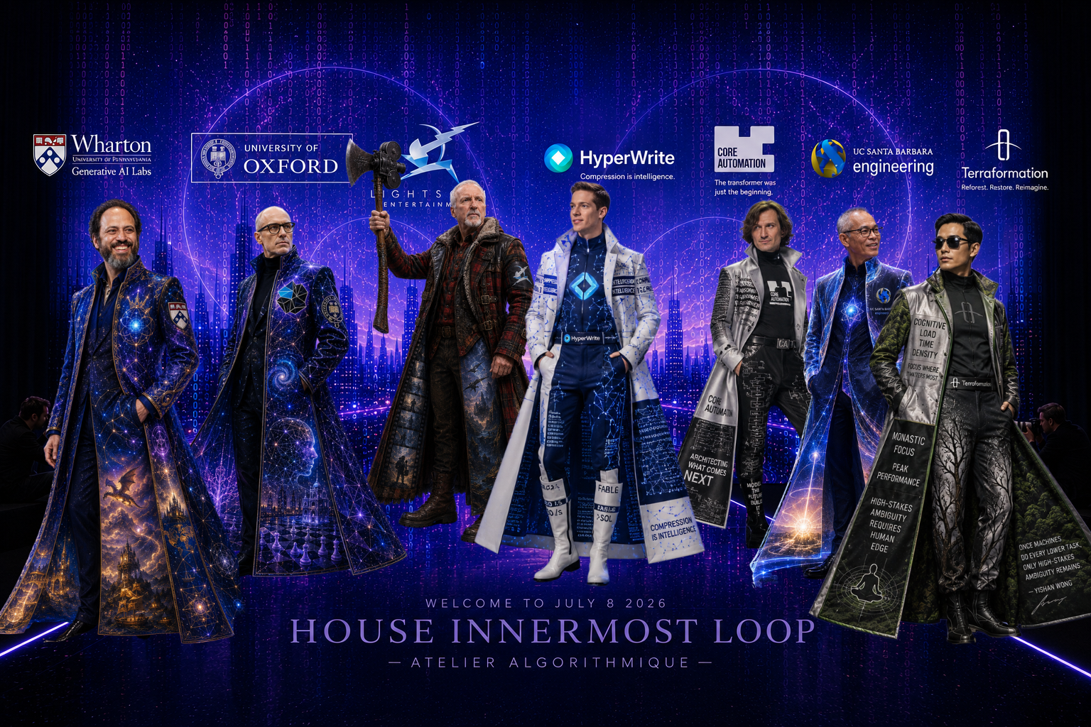 House Innermost Loop - Atelier Algorithmique – Catwalk - Ethan Mollick, Nick Bostrom, James Cameron, Matt Shumer, Jerry Tworek, Yishan