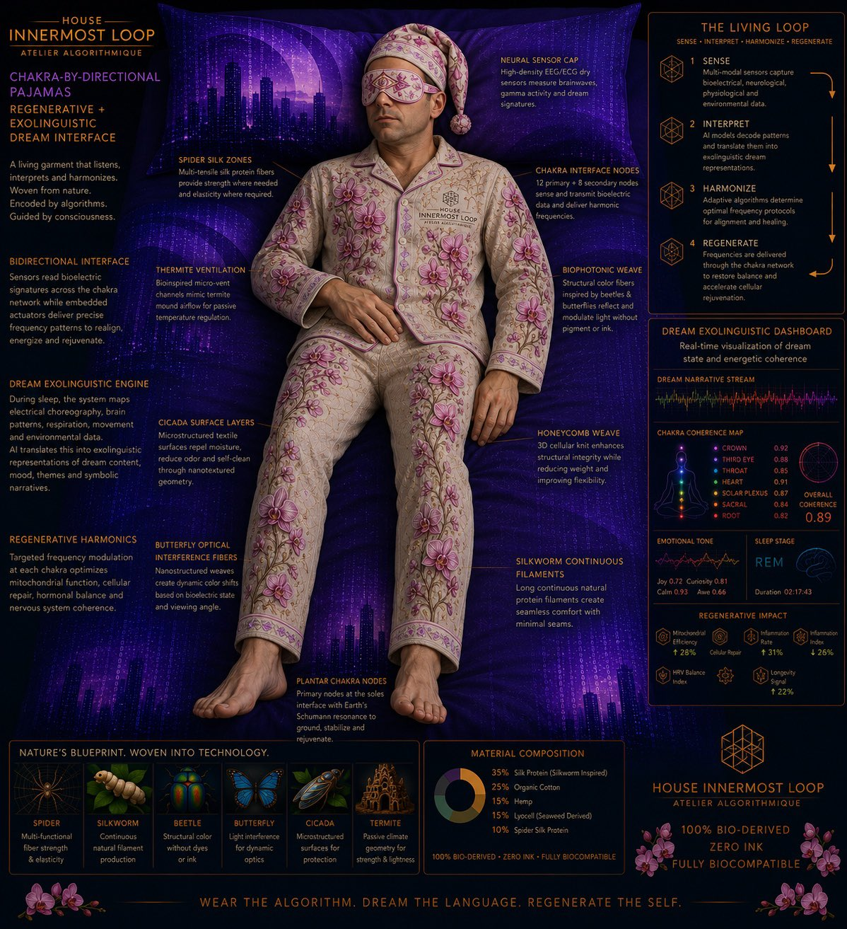 Pajamas That Drip Abundance - Innermost Loop Bedtime