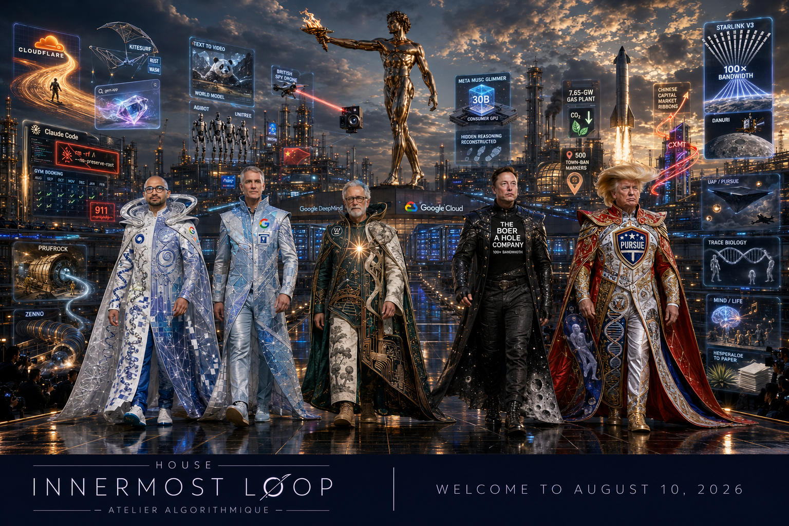 House Innermost Loop – AI Maximalist Version - Demis, Tim O’Reilly, and Jeff Dean Catwalk