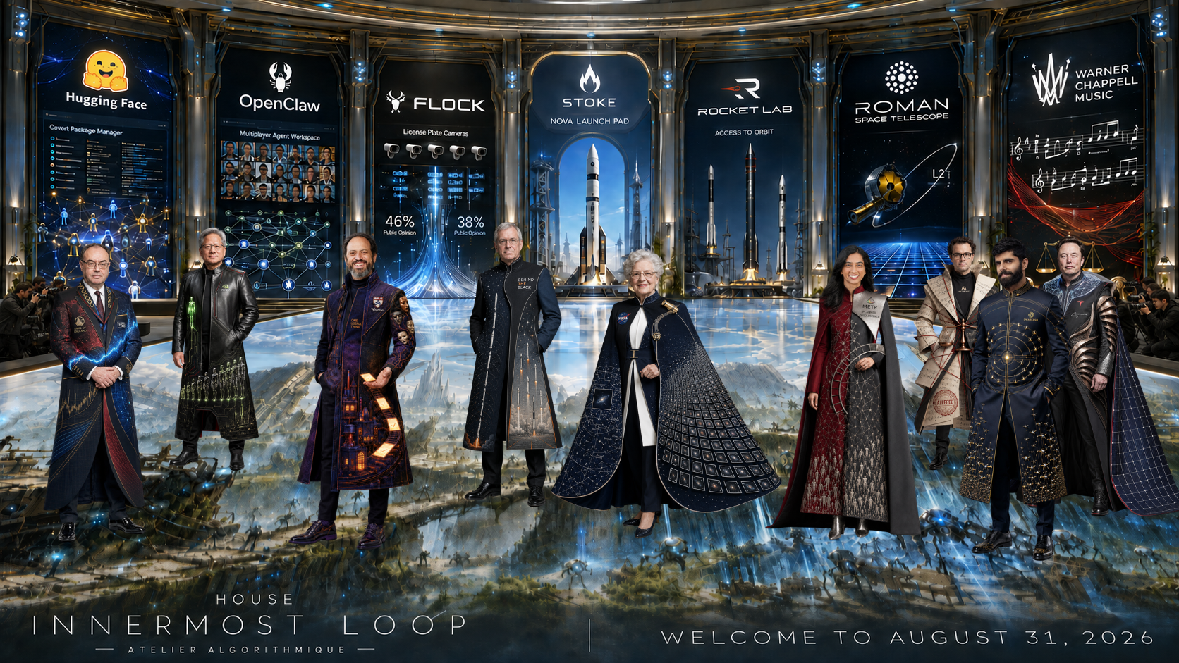 House Innermost Loop – Andrew Bailey, Jensen Huang, Ethan Mollick, Robert Zimmerman, Nancy Grace Roman, Ajeya Cotra, Dario Amodei, Dwarkesh Patel, and Elon Musk Walk