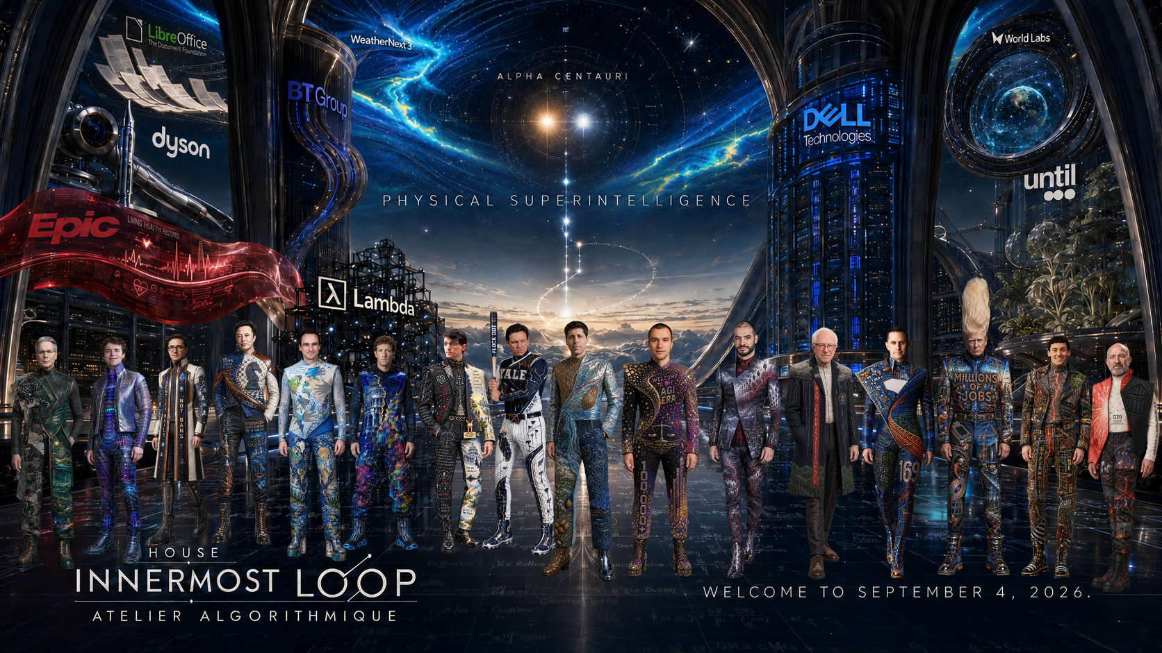 House Innermost Loop - Scott Bessent, Jakub Pachocki, Dean Ball, Elon Musk, Michael Kratsios, Mark Zuckerberg, Joshua Achiam, Ron DeSantis, Sam Altman, Greg Brockman, Ilya Sutskever, Bernie Sanders, Greg Kamradt, Donald Trump, Matt Shumer, and Howard Lutnick Walk